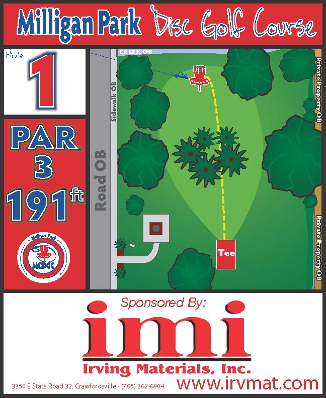 Montgomery County Disc Golf Club Hole 1