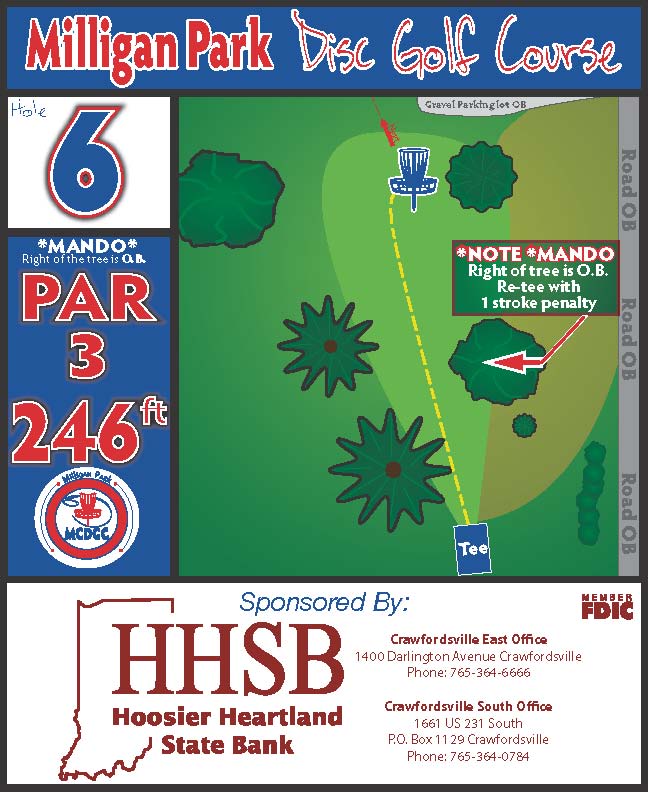 Montgomery County Disc Golf Club Hole 6