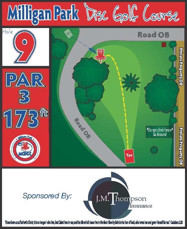Montgomery County Disc Golf Club Hole 9