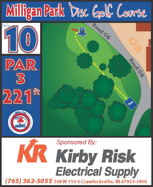 Montgomery County Disc Golf Club Hole 10