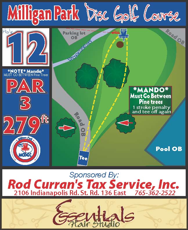 Montgomery County Disc Golf Club Hole 12
