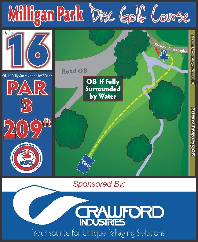 Montgomery County Disc Golf Club Hole 16
