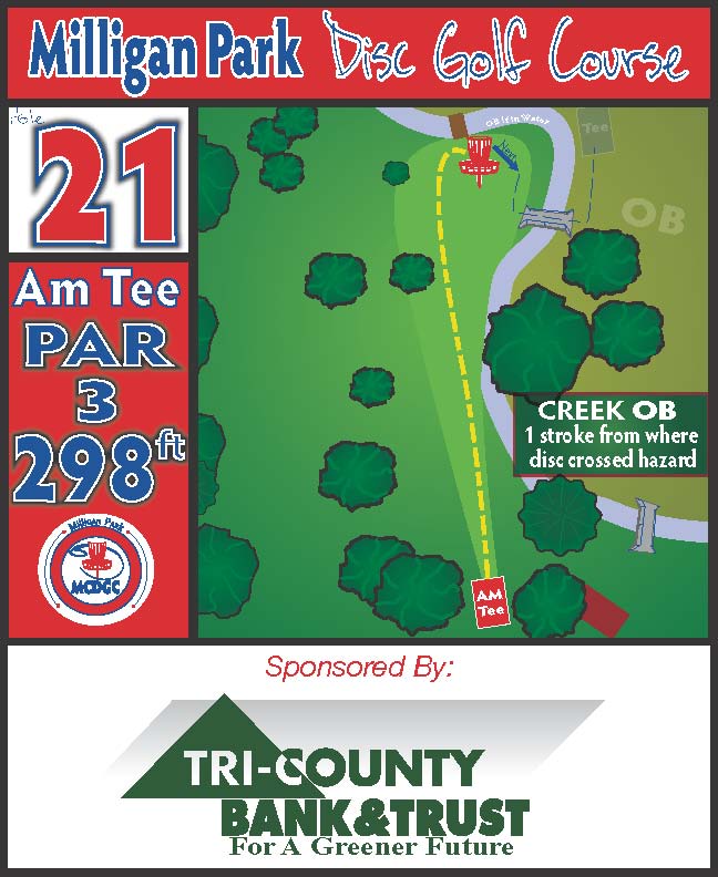 Montgomery County Disc Golf Club Hole 21a
